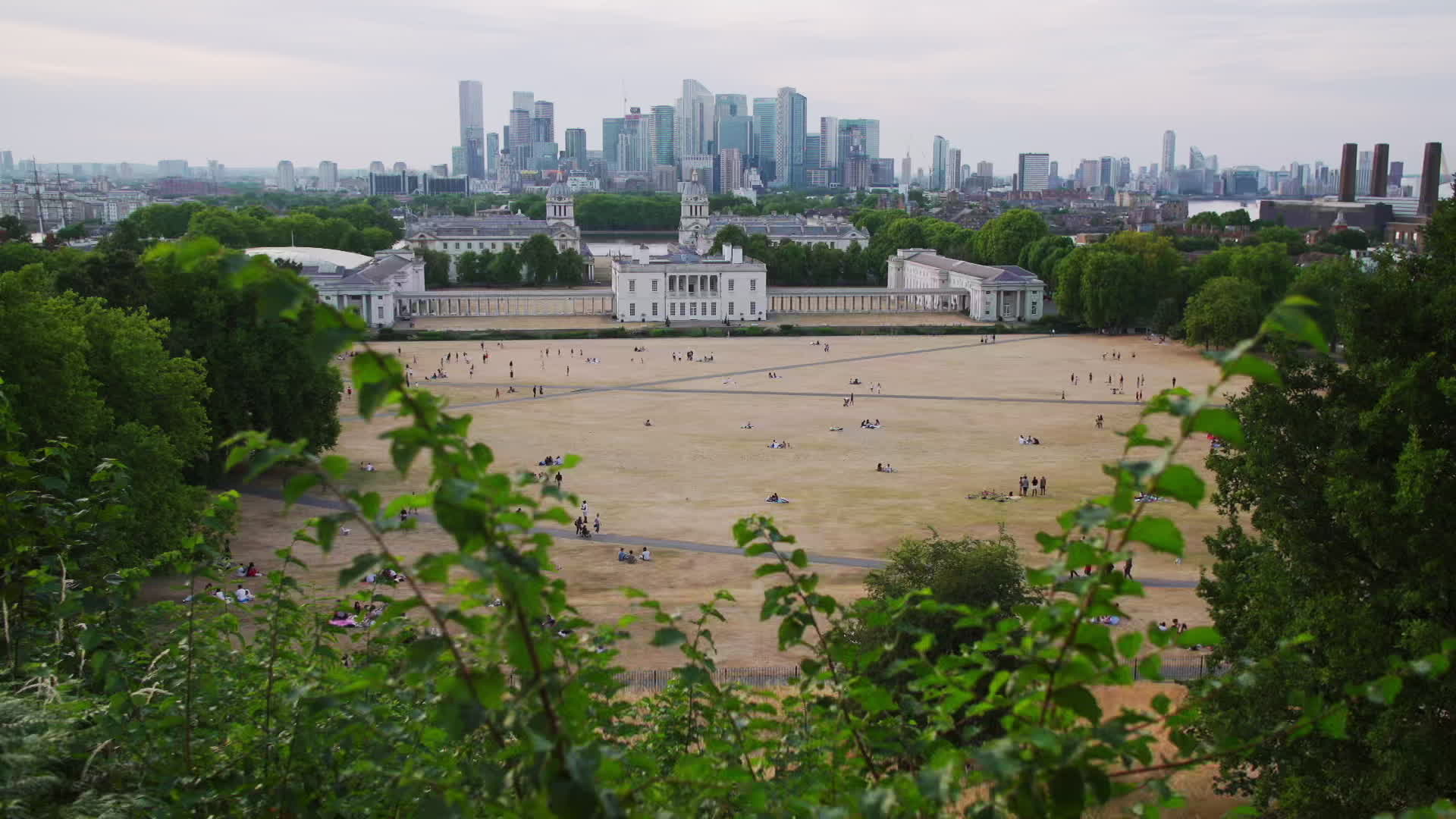 Greenwich Park in London During Heatwave