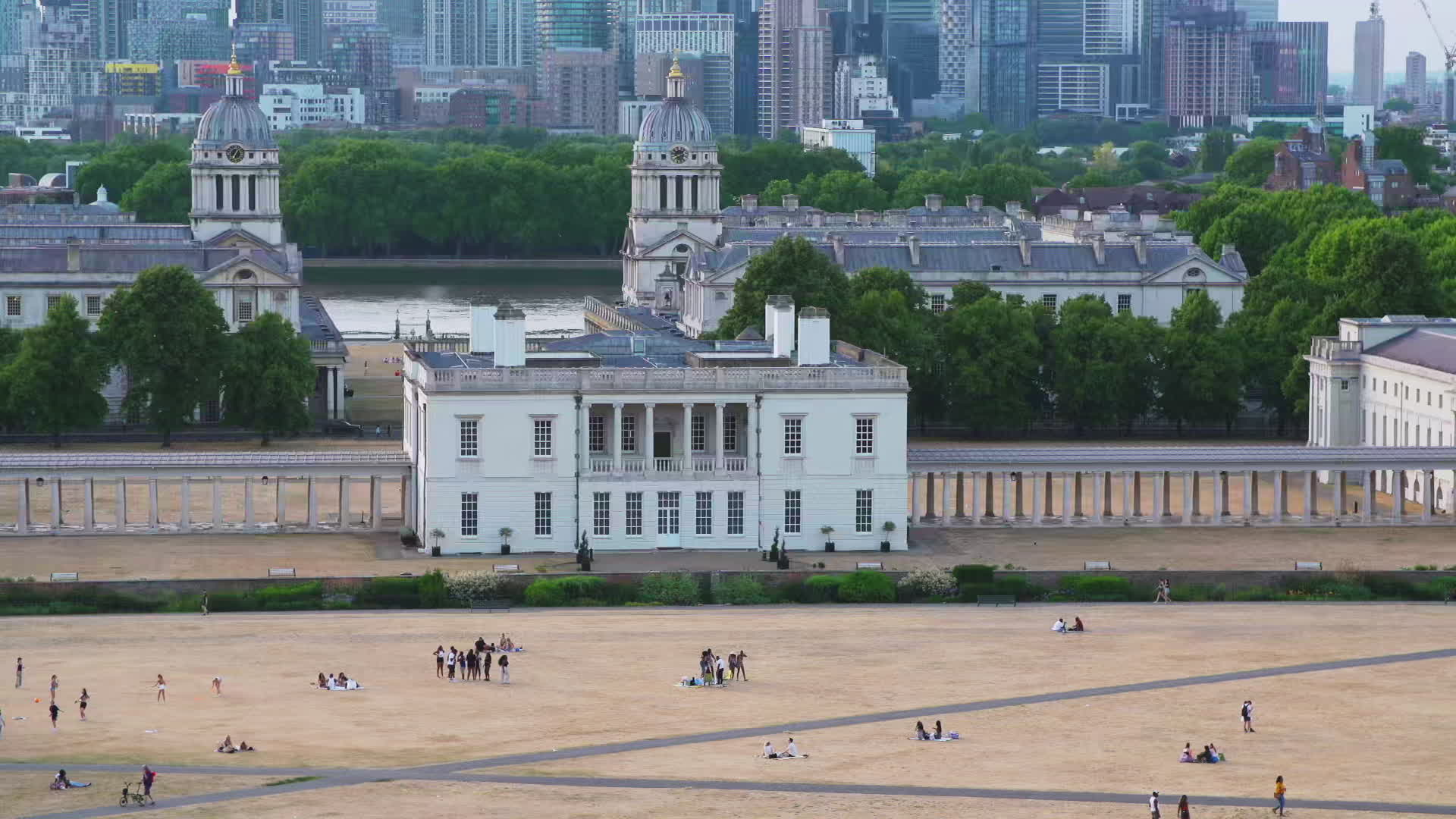 Greenwich Park in London During Heatwave