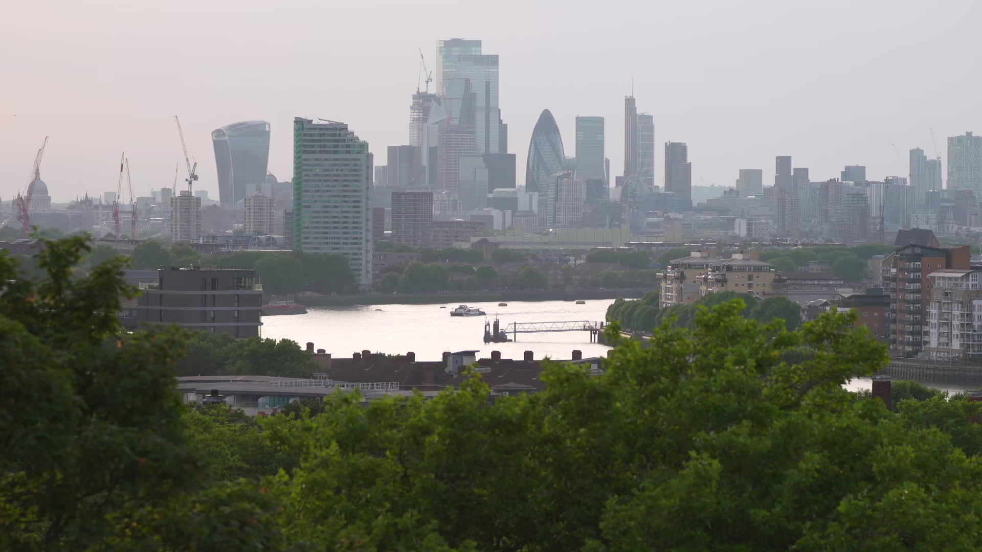 Greenwich Park in London During Heatwave