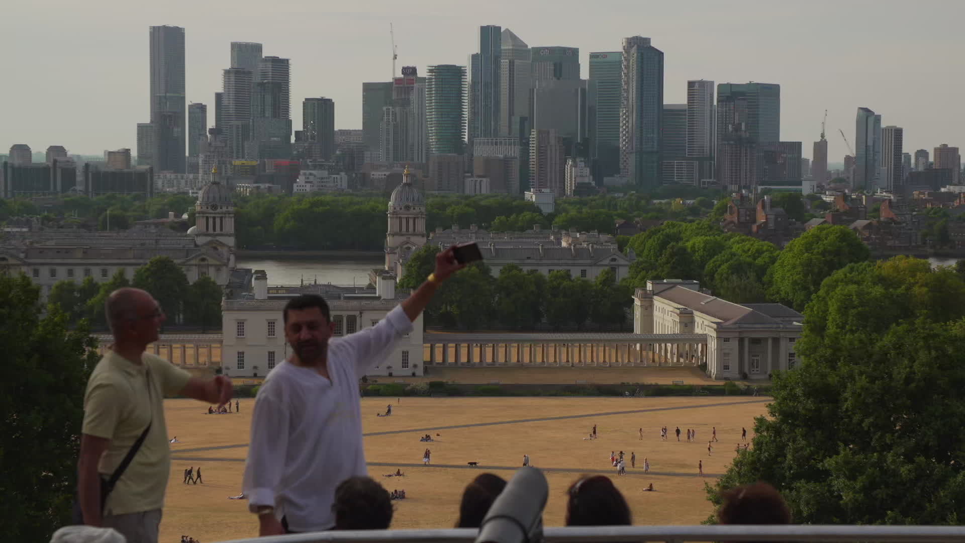 Greenwich Park in London During Heatwave