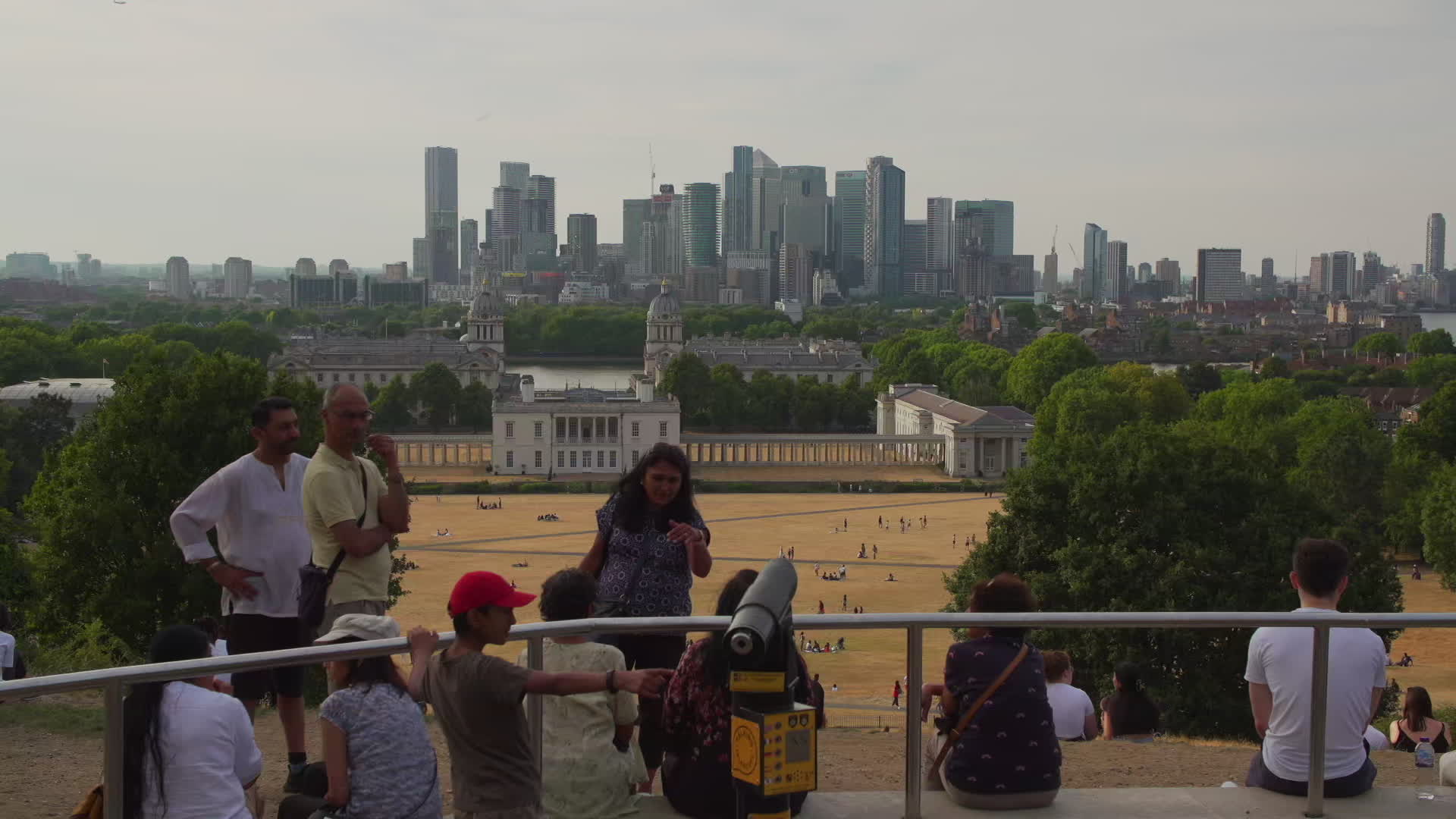Greenwich Park in London During Heatwave