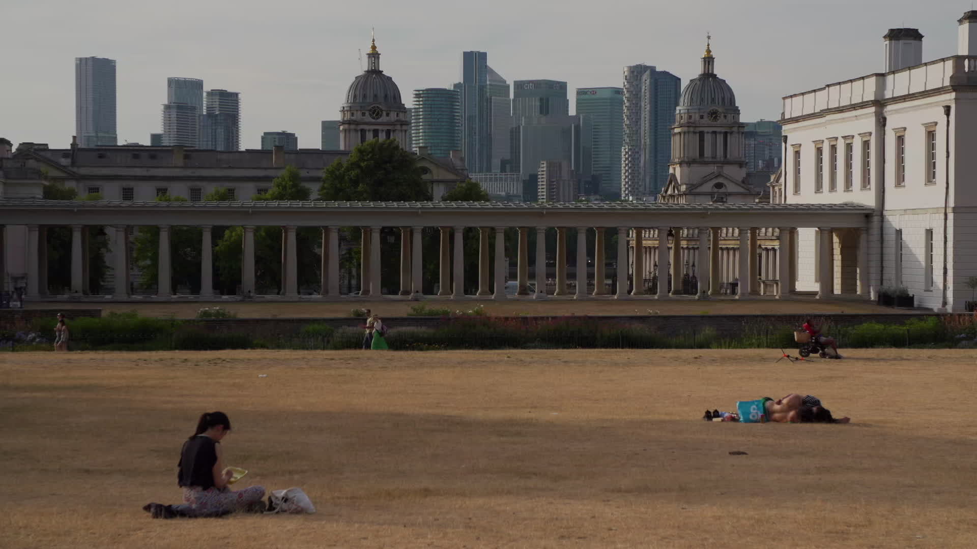 Greenwich Park in London During Heatwave