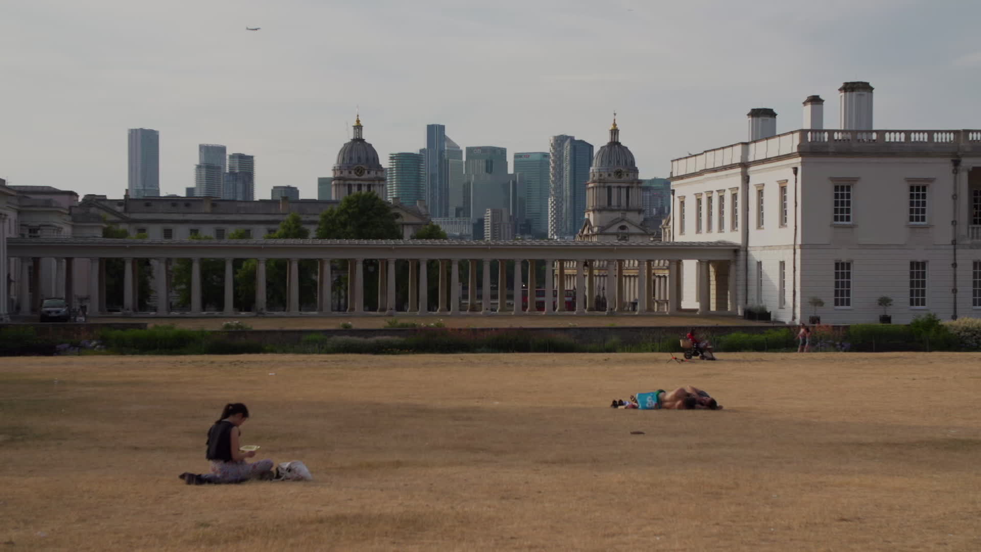 Greenwich Park in London During Heatwave