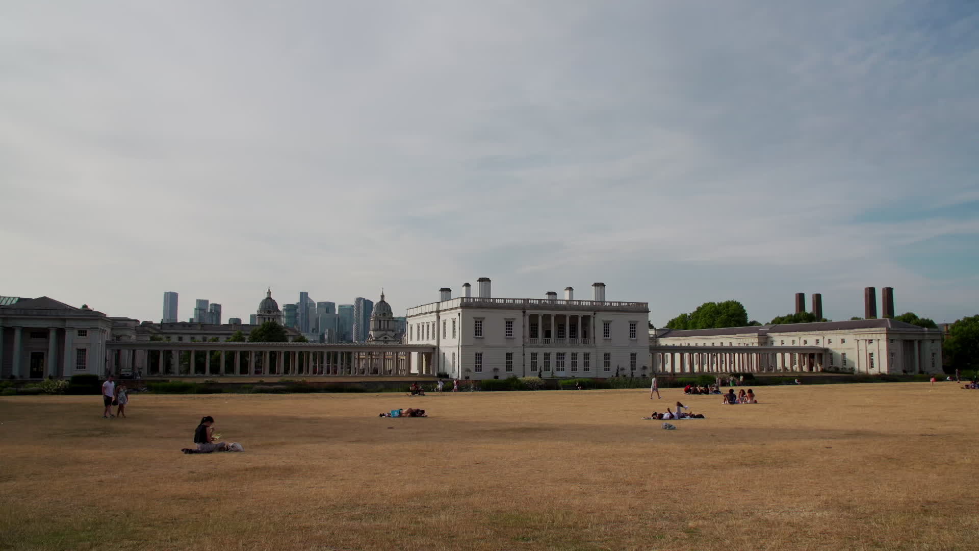 Greenwich Park in London During Heatwave
