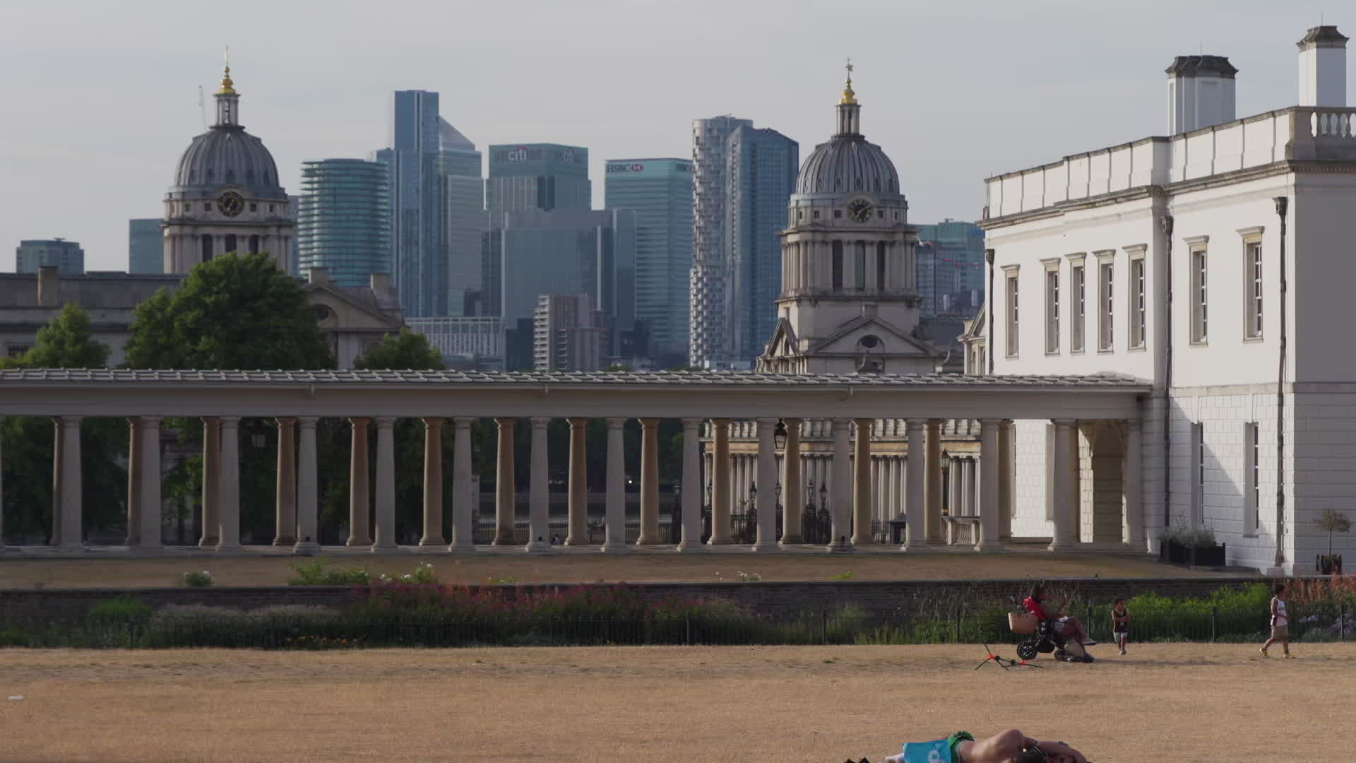 Greenwich Park in London During Heatwave