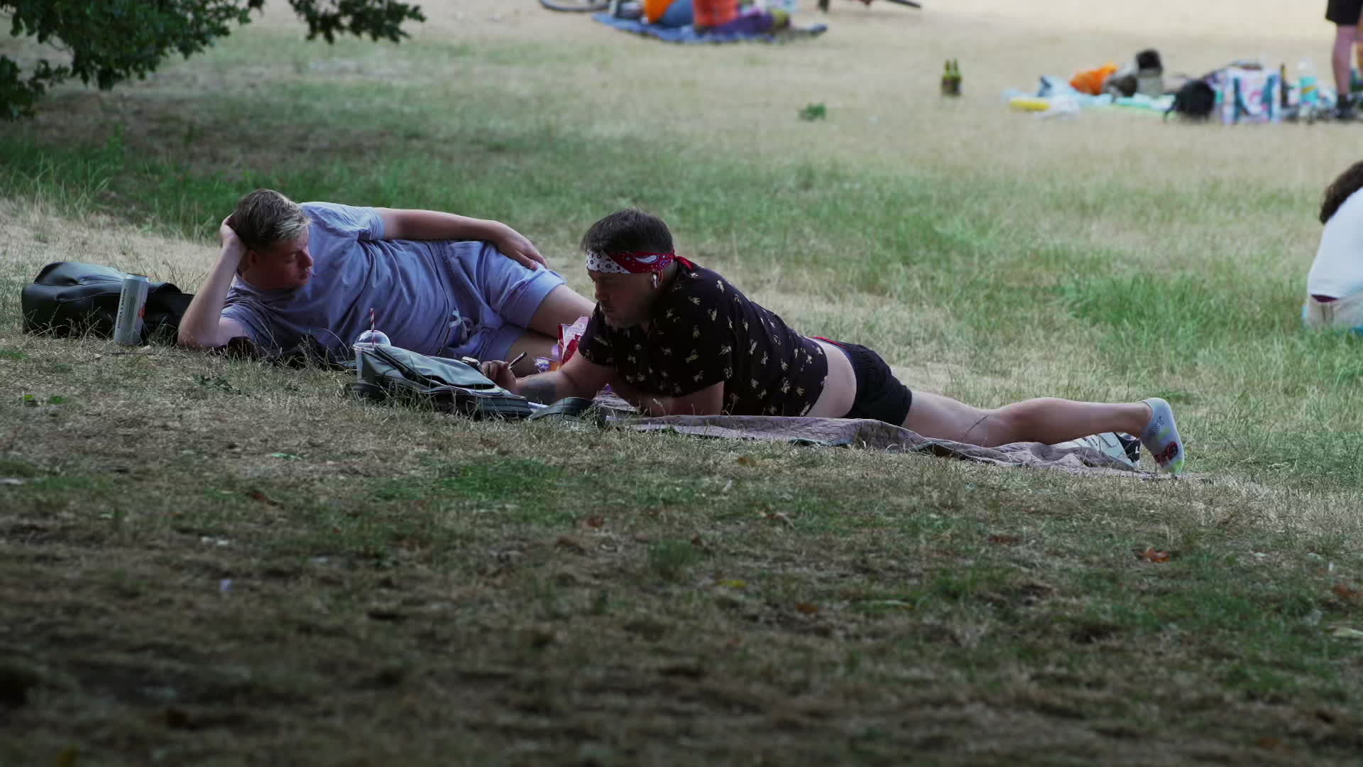 Greenwich Park in London During Heatwave
