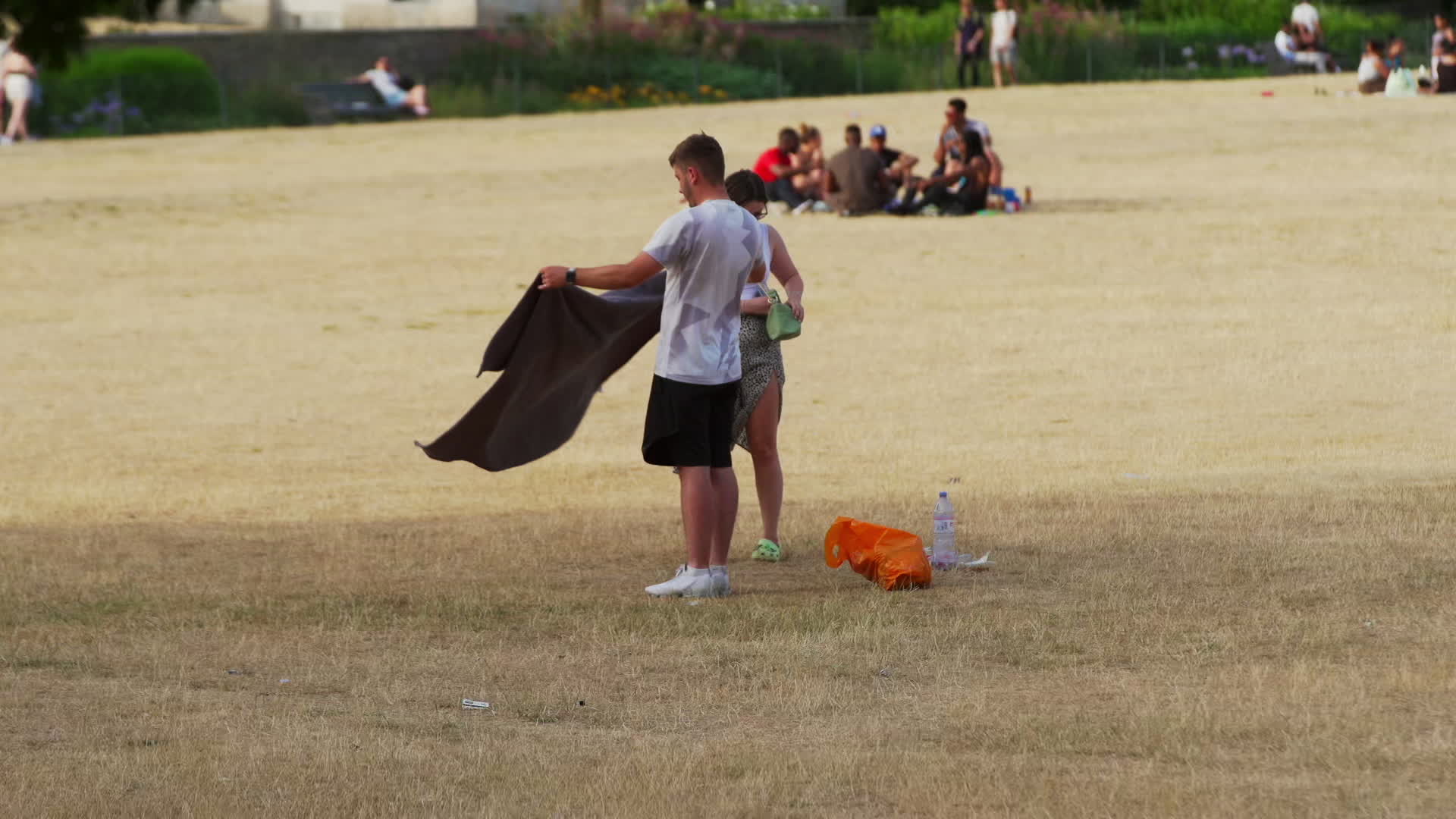 Greenwich Park in London During Heatwave