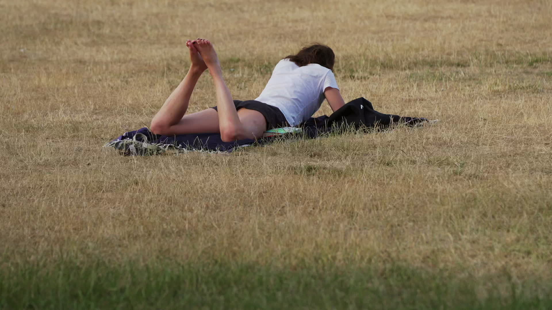 Greenwich Park in London During Heatwave