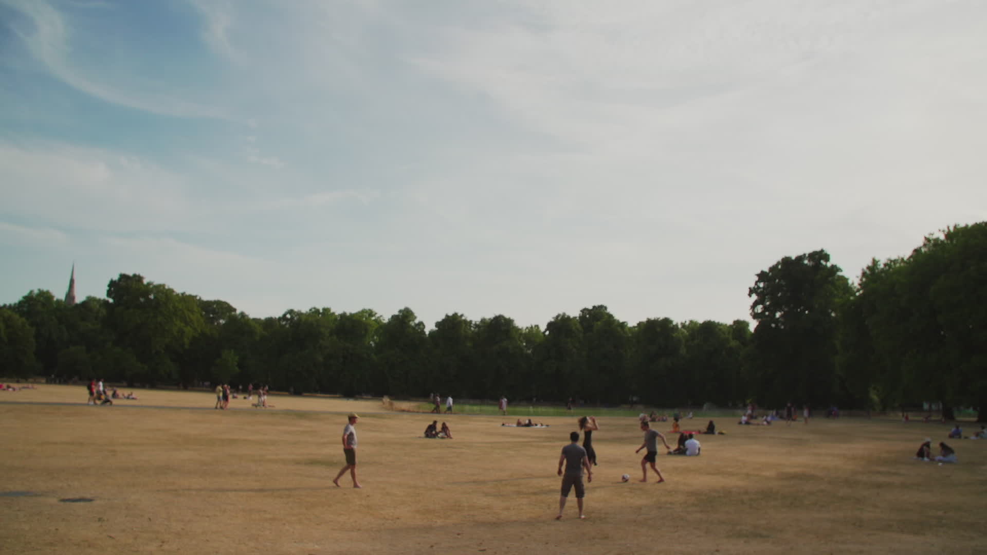 Greenwich Park in London During Heatwave