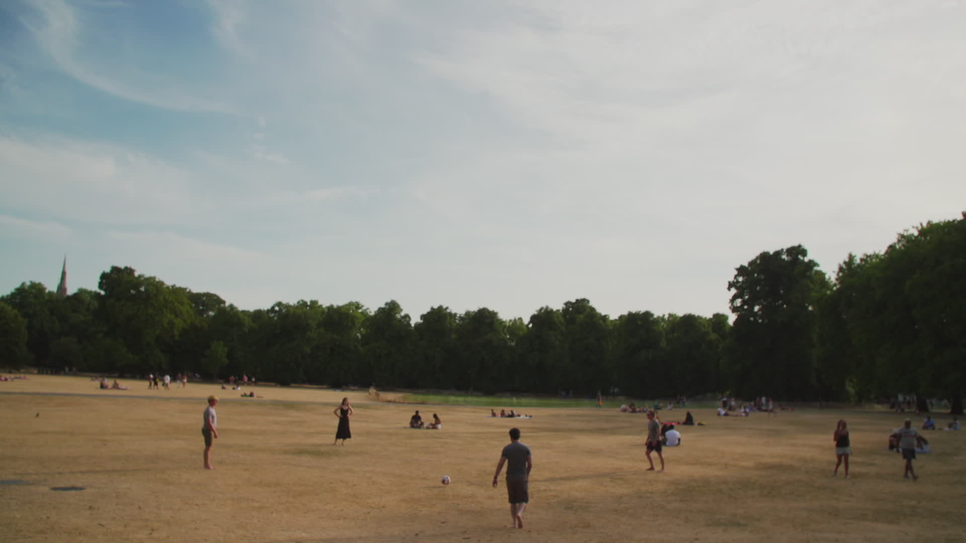 Greenwich Park in London During Heatwave
