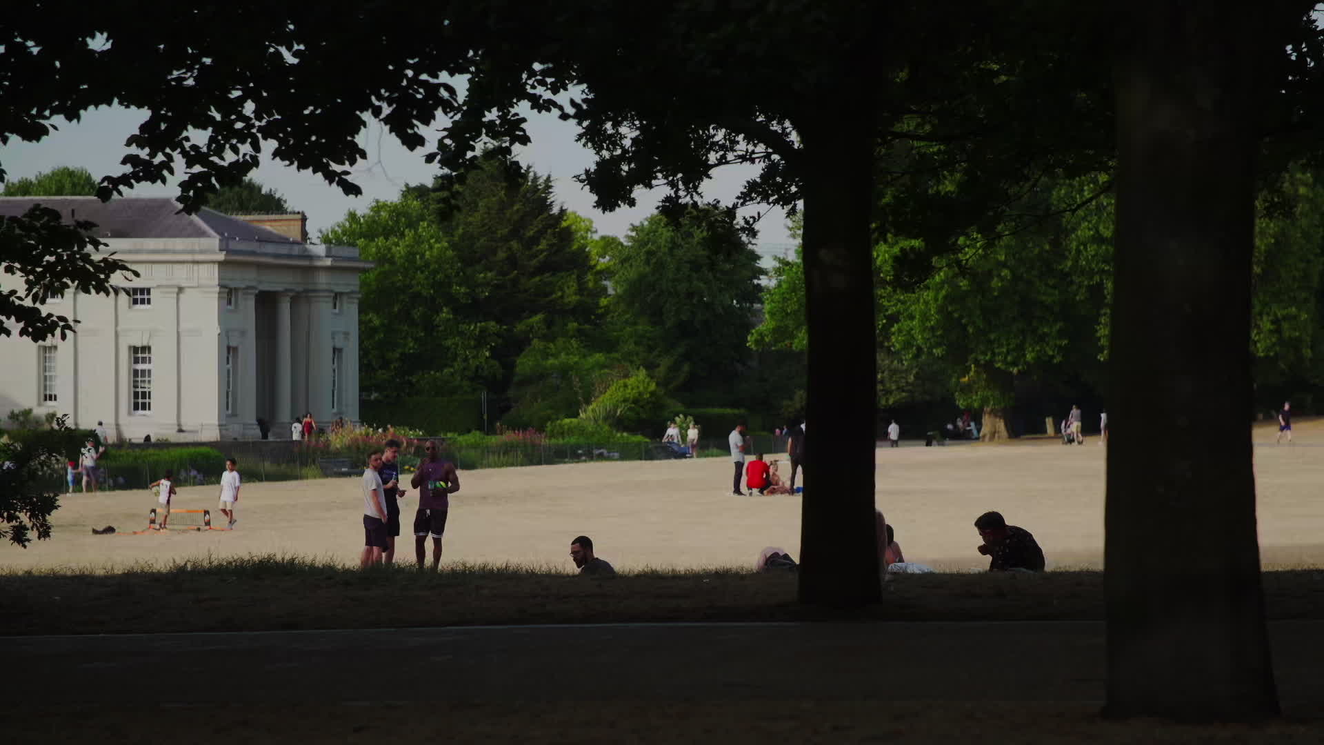 Greenwich Park in London During Heatwave