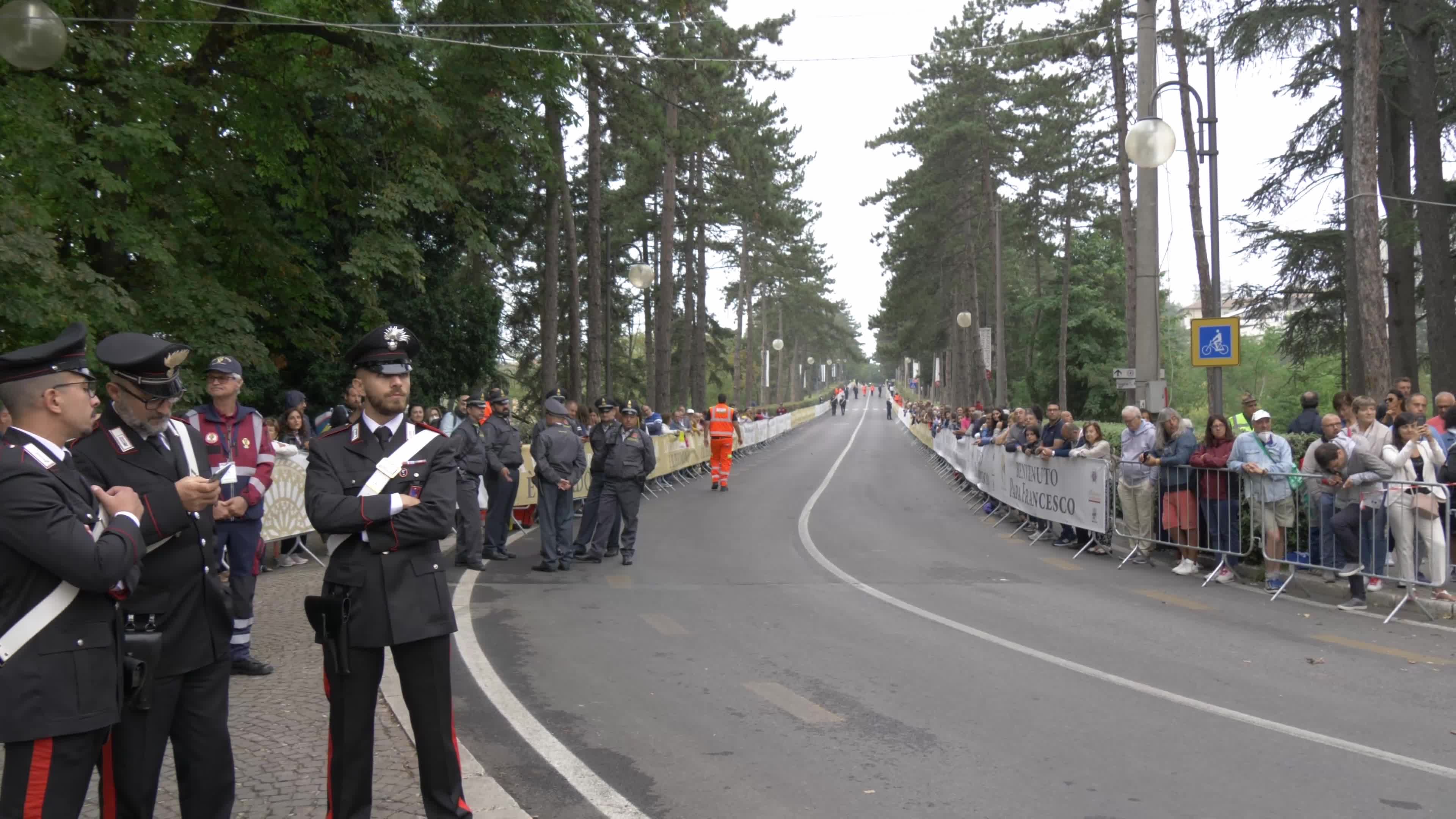 Pilgrims Await The Arrival Of Pope Francis In L'Aquila - Perdonanza Celestiniana 2022