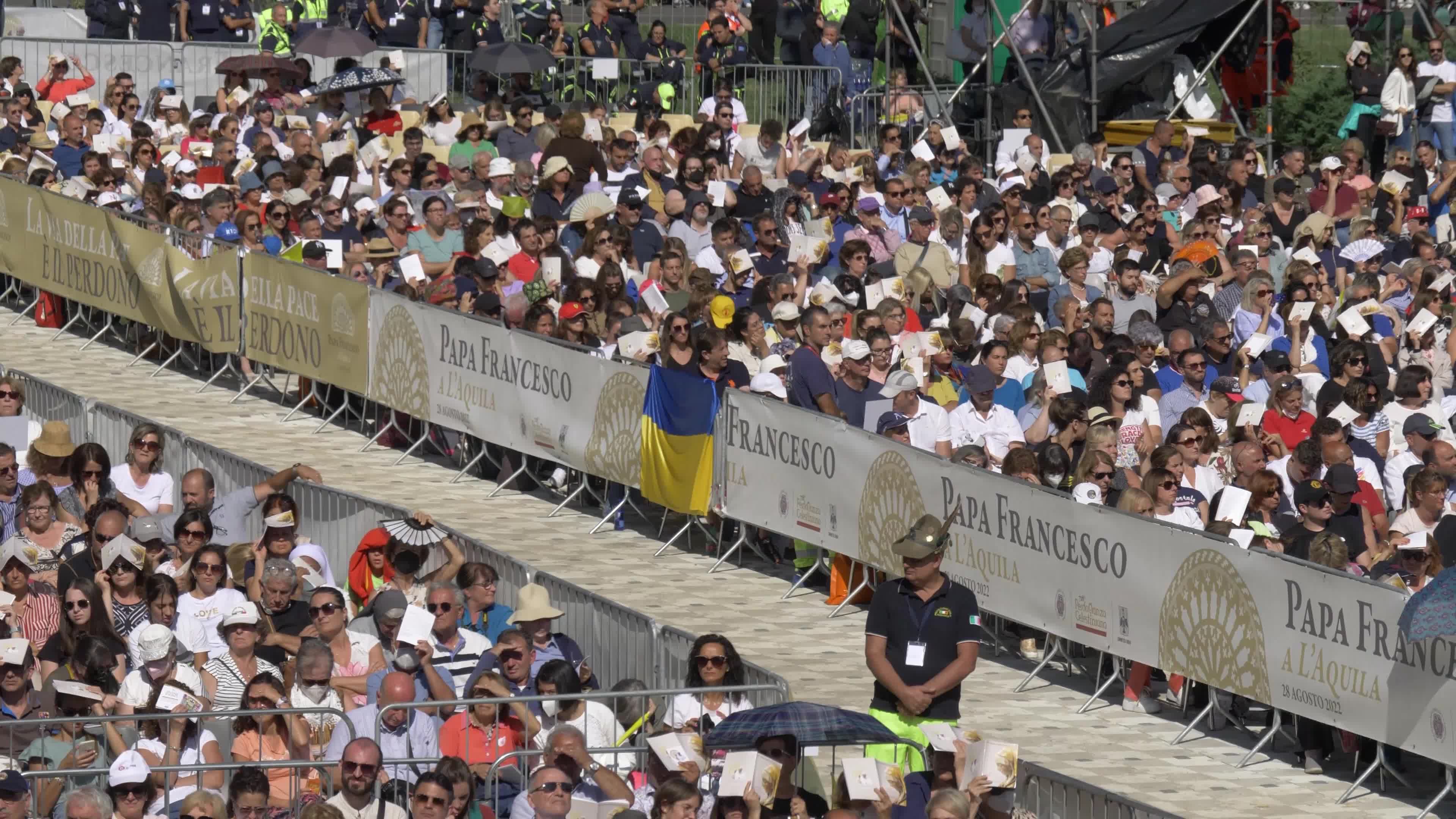Holy Mass Of Pope Francis In L'Aquila, the first Pontiff To Open The Holy Door After 728 Years