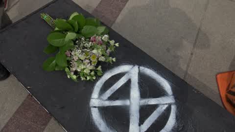 Extinction Rebellion organizes climate protest in Warsaw