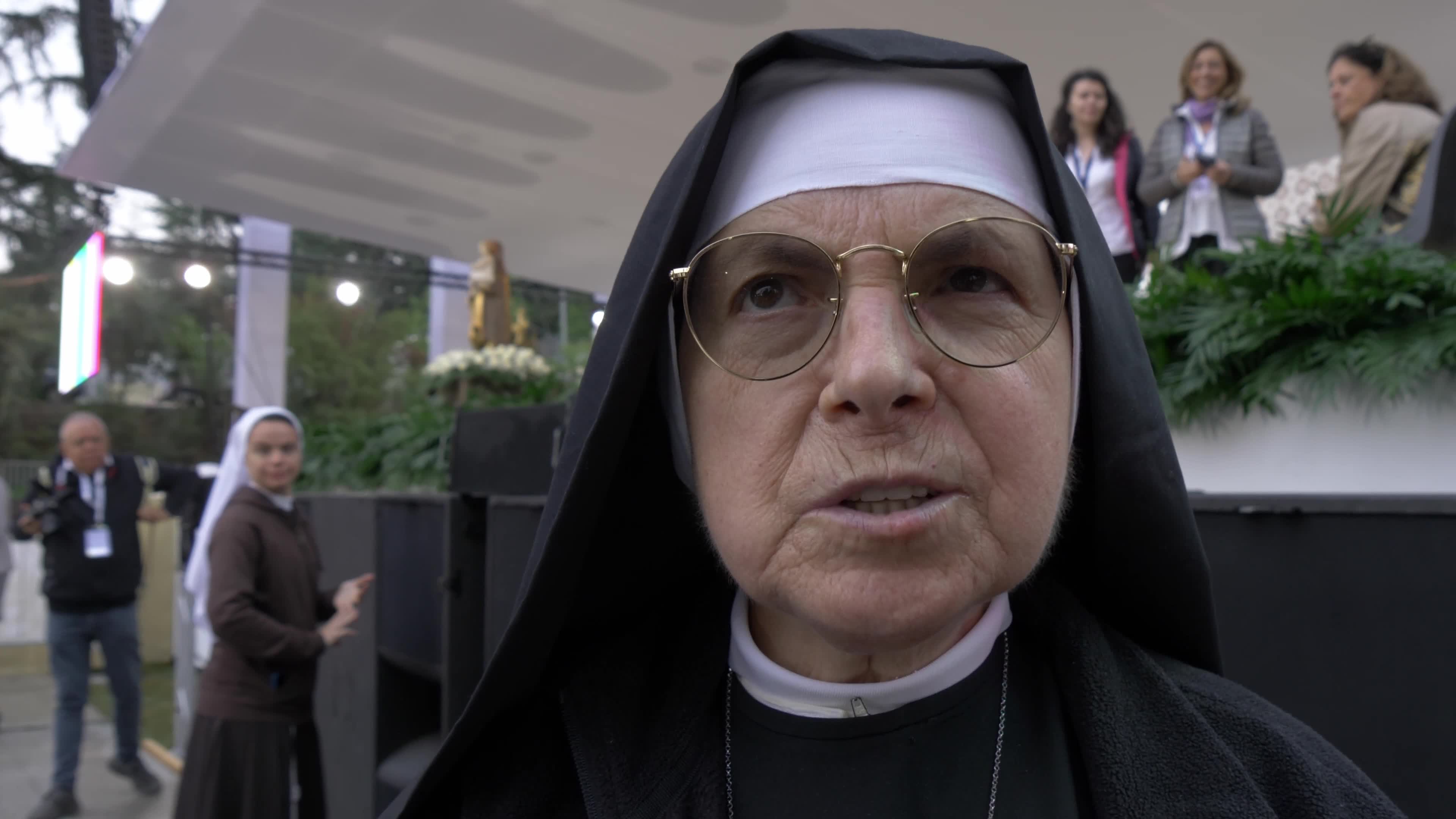 Vox Pops of Pilgrims Await The Arrival Of Pope Francis In L'Aquila - Perdonanza Celestiniana 2022