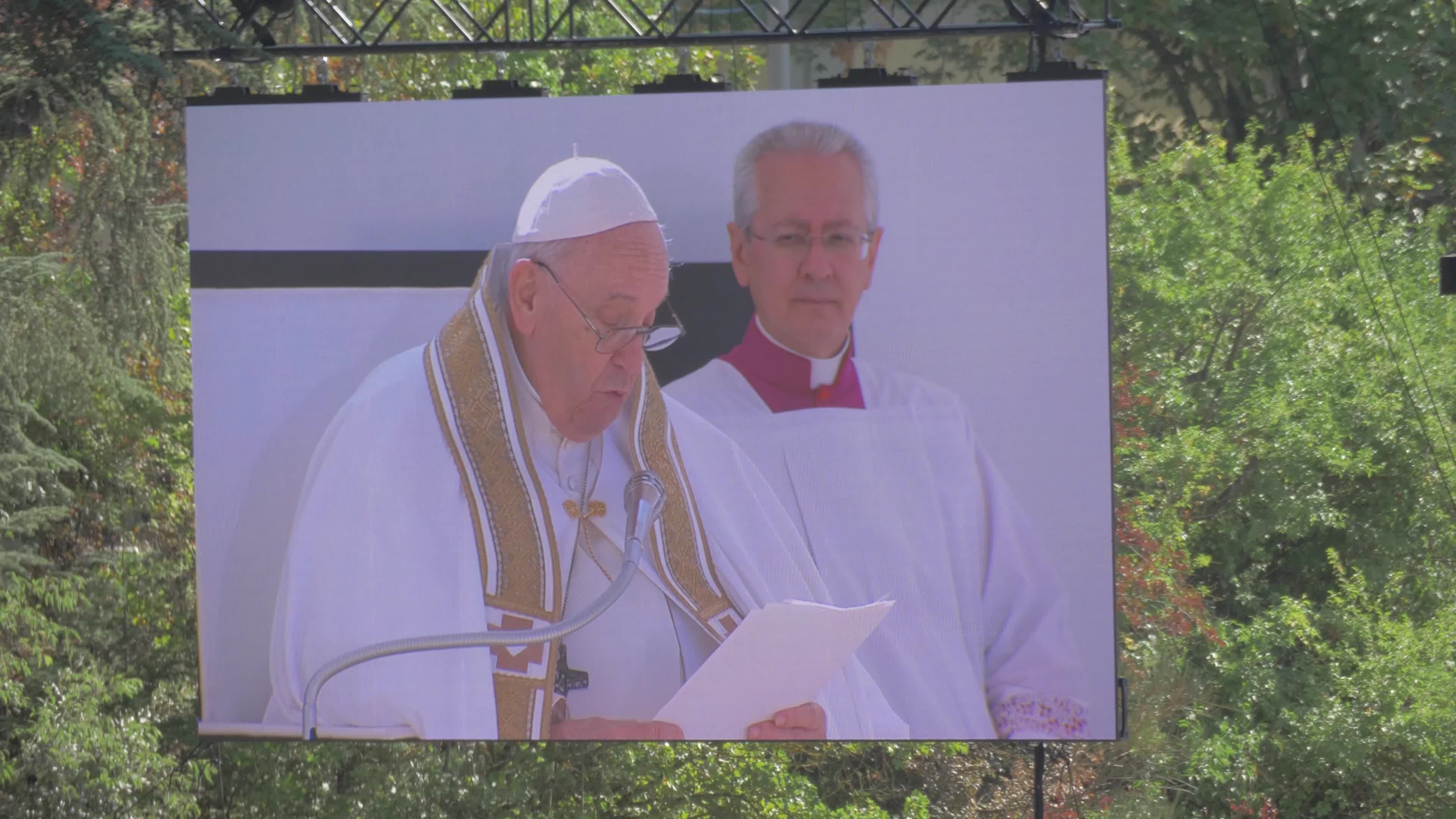 Holy Mass Of Pope Francis In L'Aquila, the first Pontiff To Open The Holy Door After 728 Years