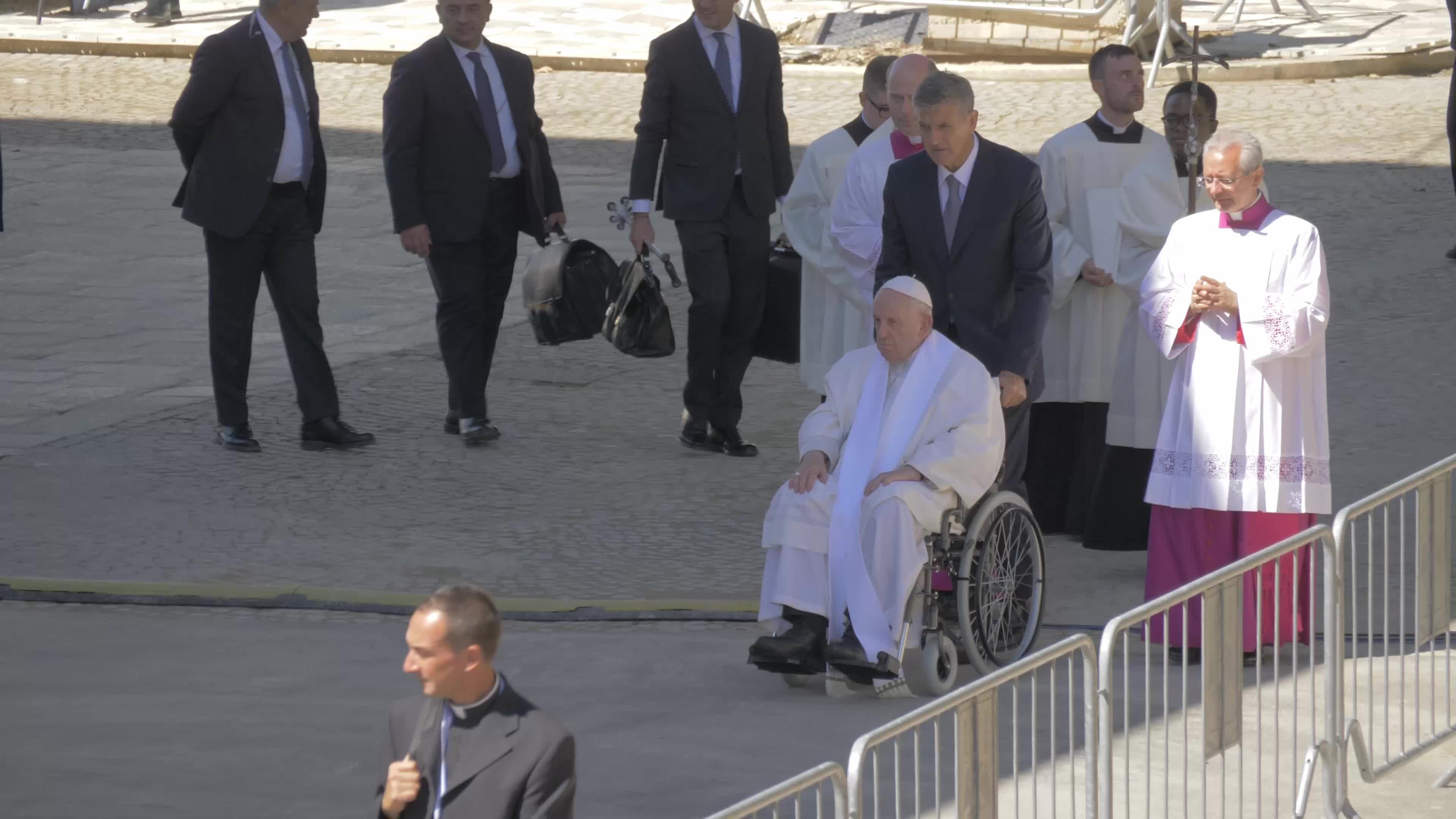 Pope Francis Opens The Holy Door In L'Aquila, Italy