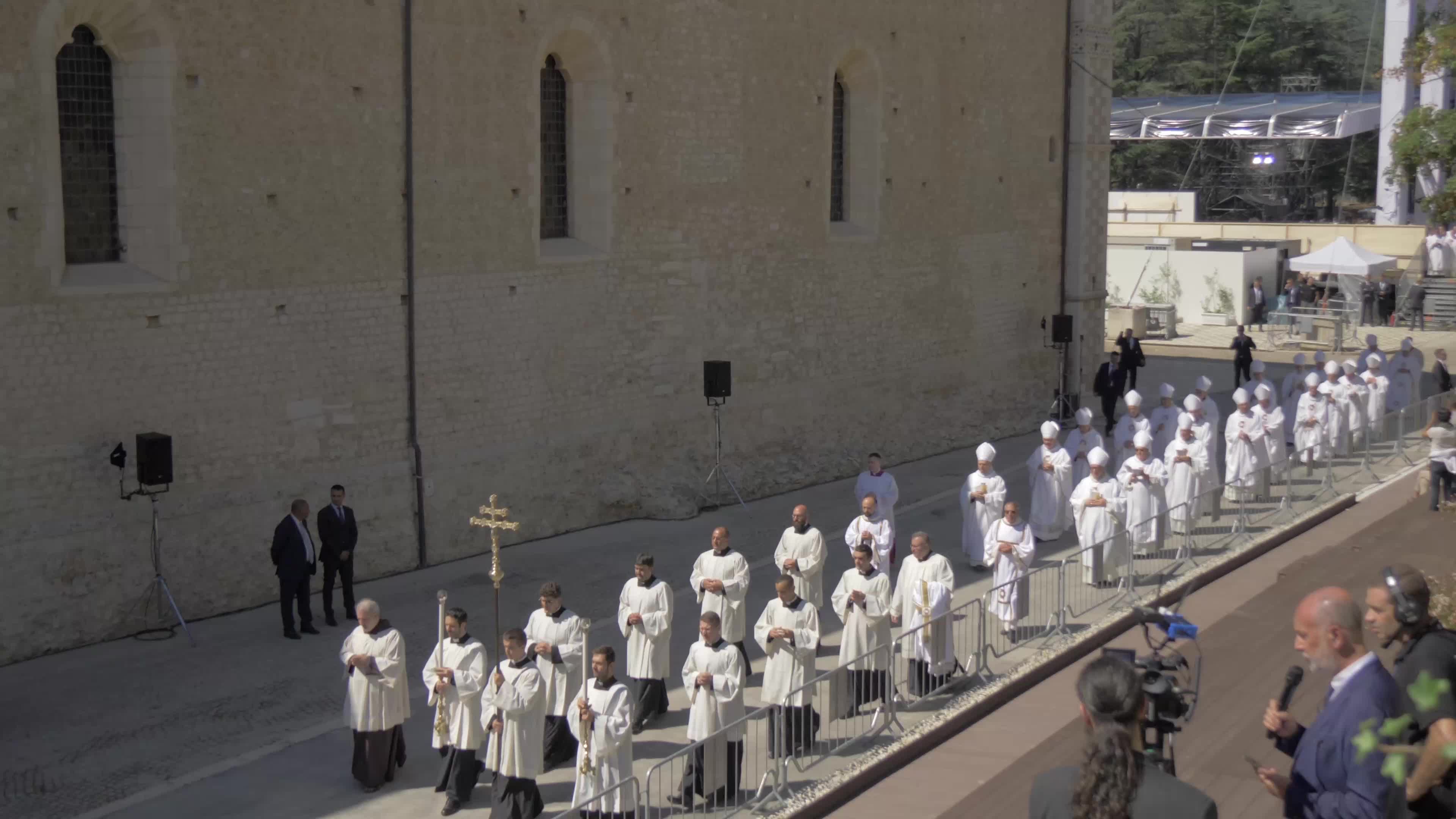 Pope Francis Opens The Holy Door In L'Aquila, Italy