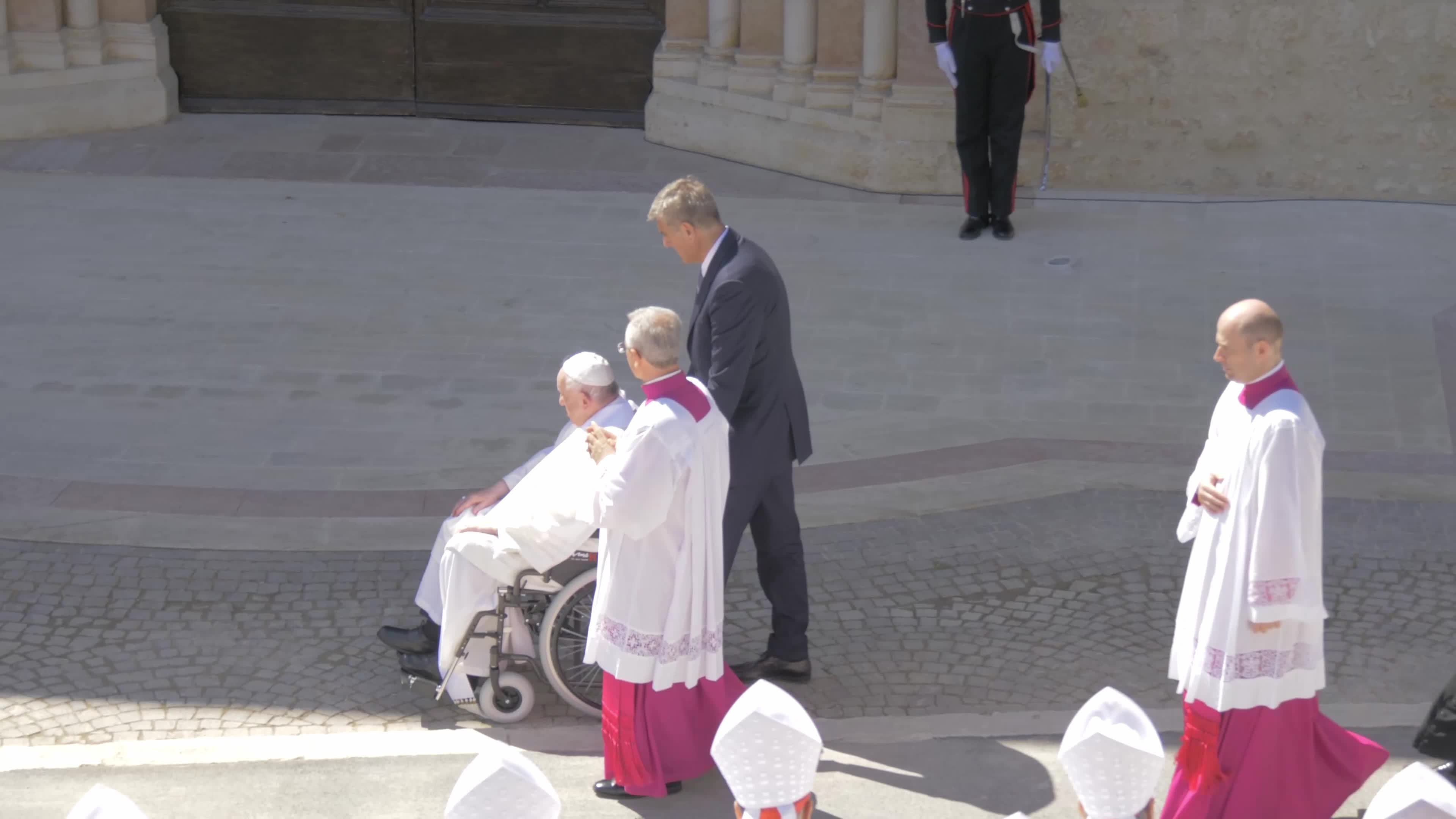 Pope Francis Opens The Holy Door In L'Aquila, Italy