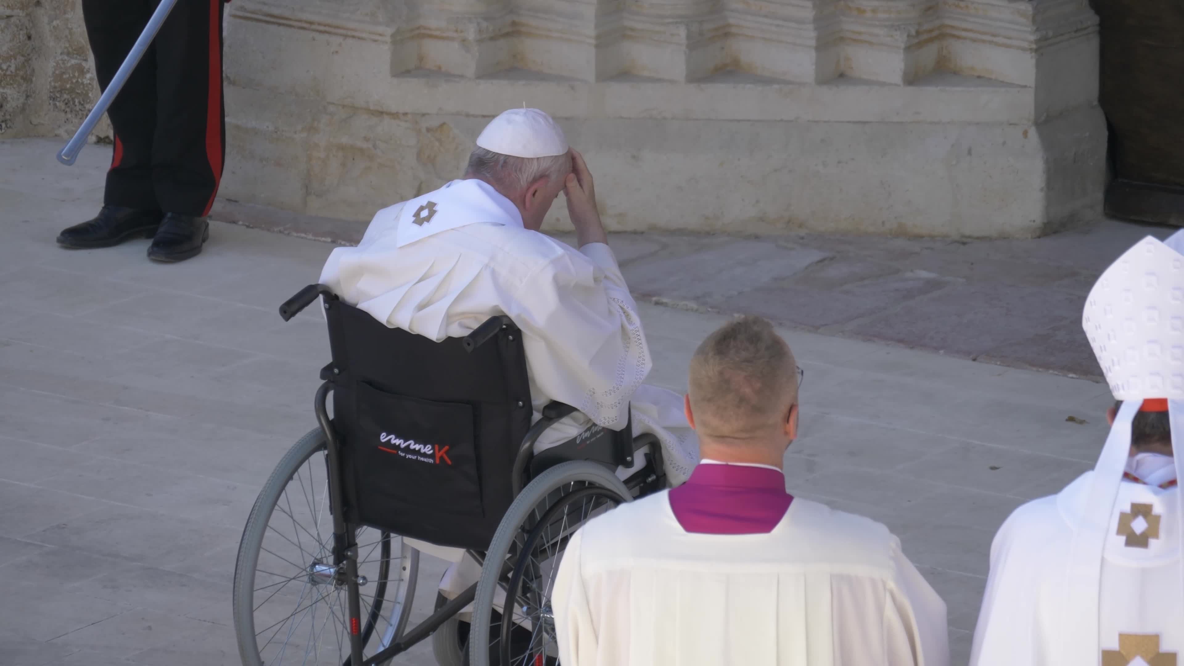 Pope Francis Opens The Holy Door In L'Aquila, Italy