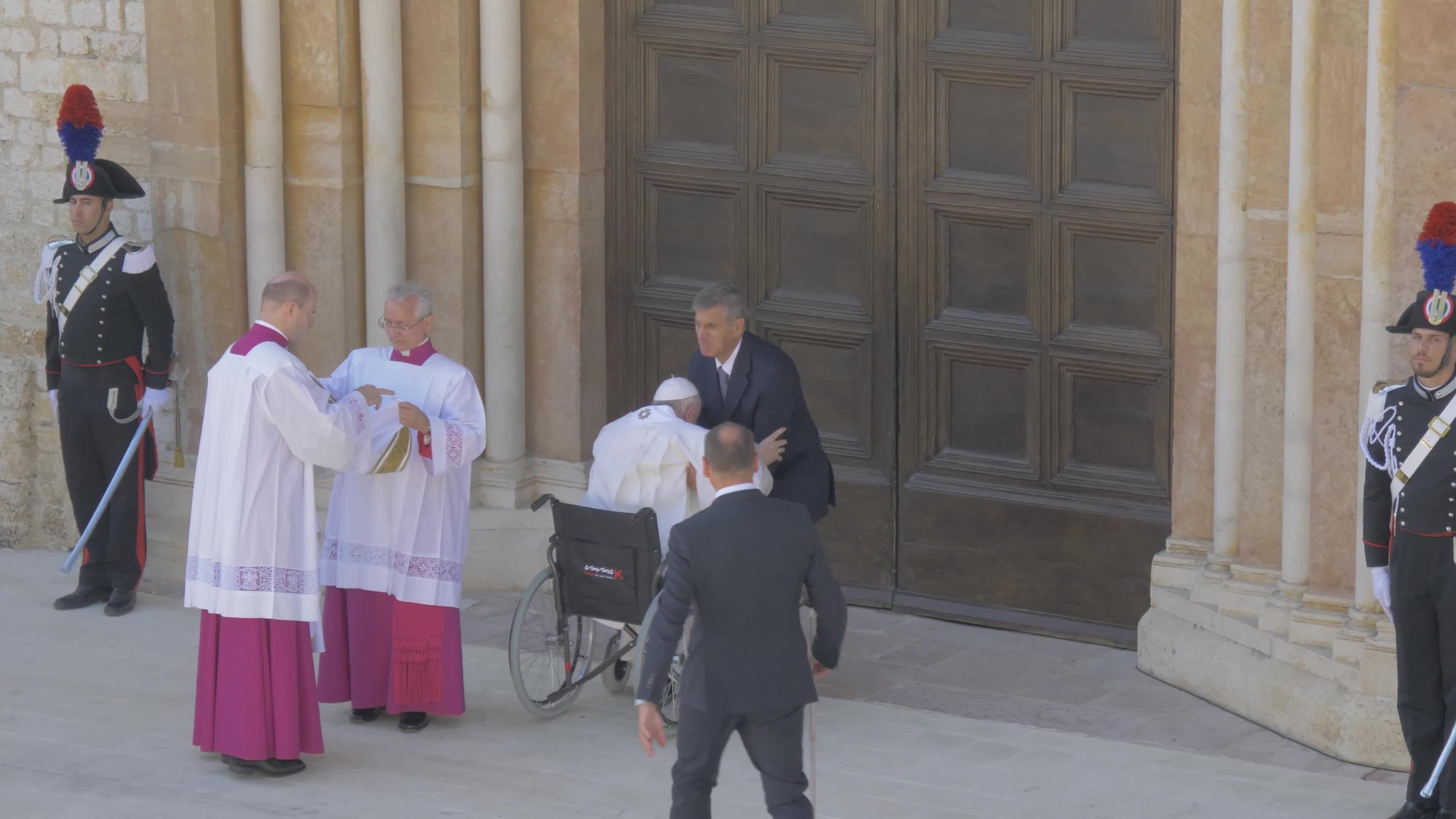 Pope Francis Opens The Holy Door In L'Aquila, Italy