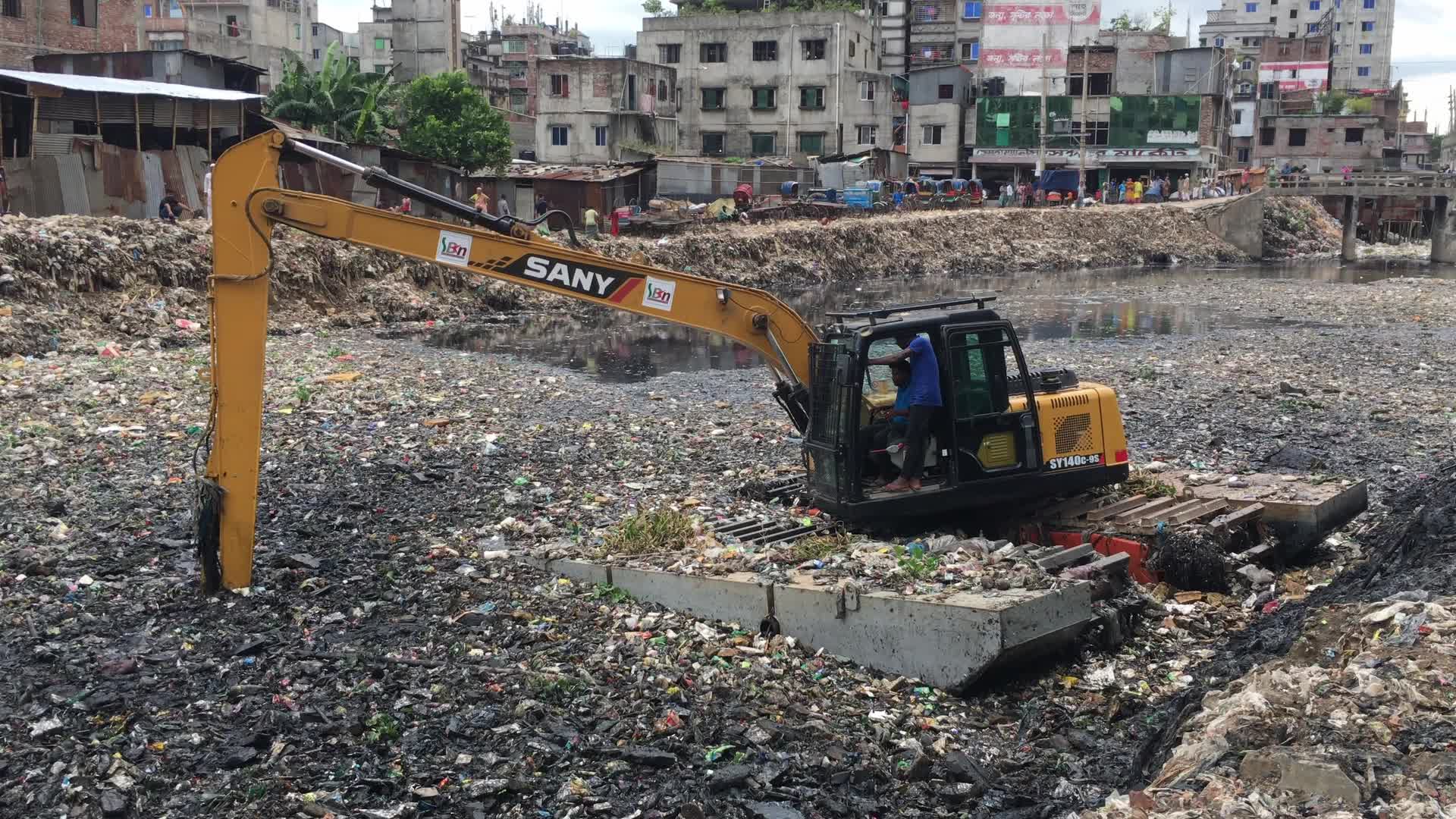 River Digging In Dhaka
