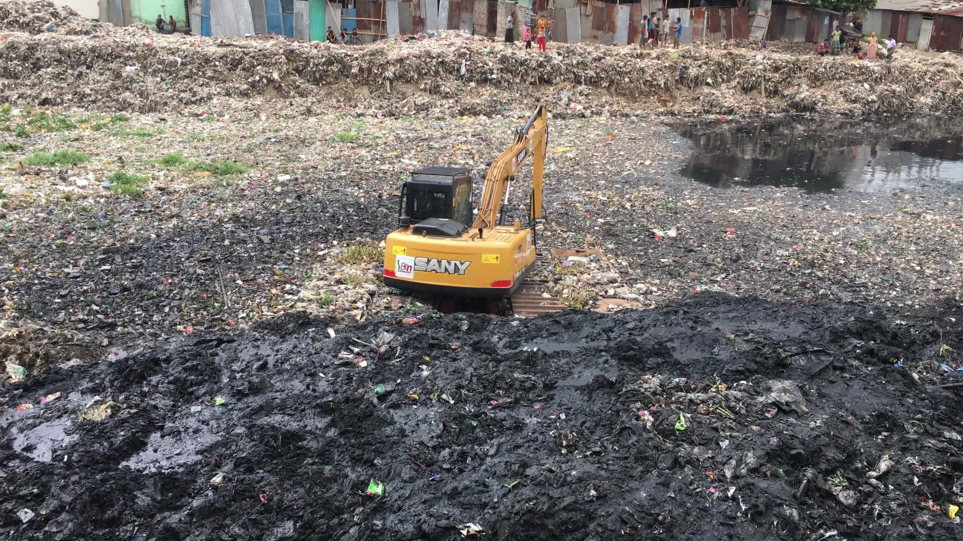 River Digging In Dhaka