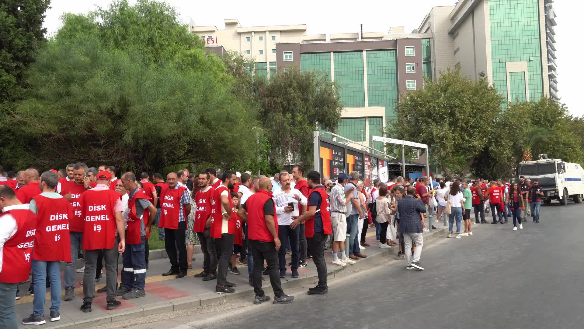 Protest against the dismantling of Brazilian Nae Sao Paulo aircraft carrier, Izmir, Turkey
