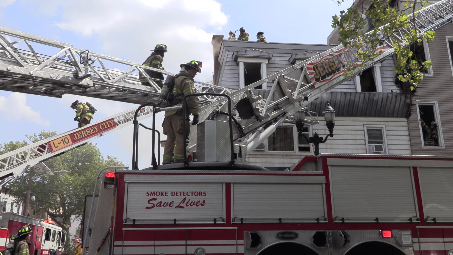 NJ: Three Alarm Fire Jersey City