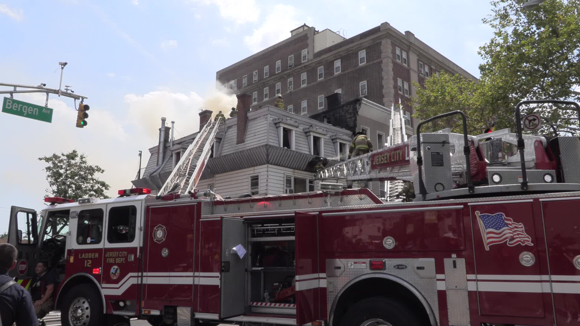 NJ: Three Alarm Fire Jersey City