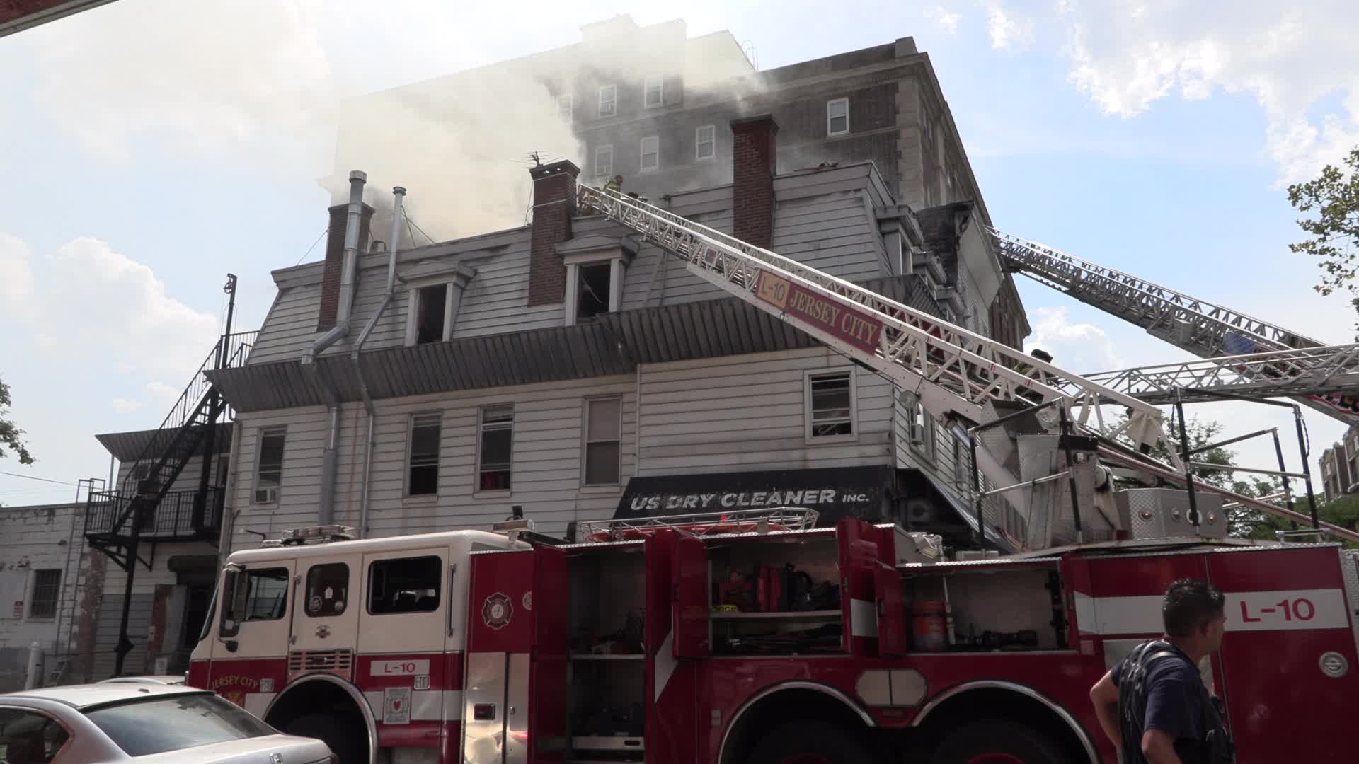 NJ: Three Alarm Fire Jersey City