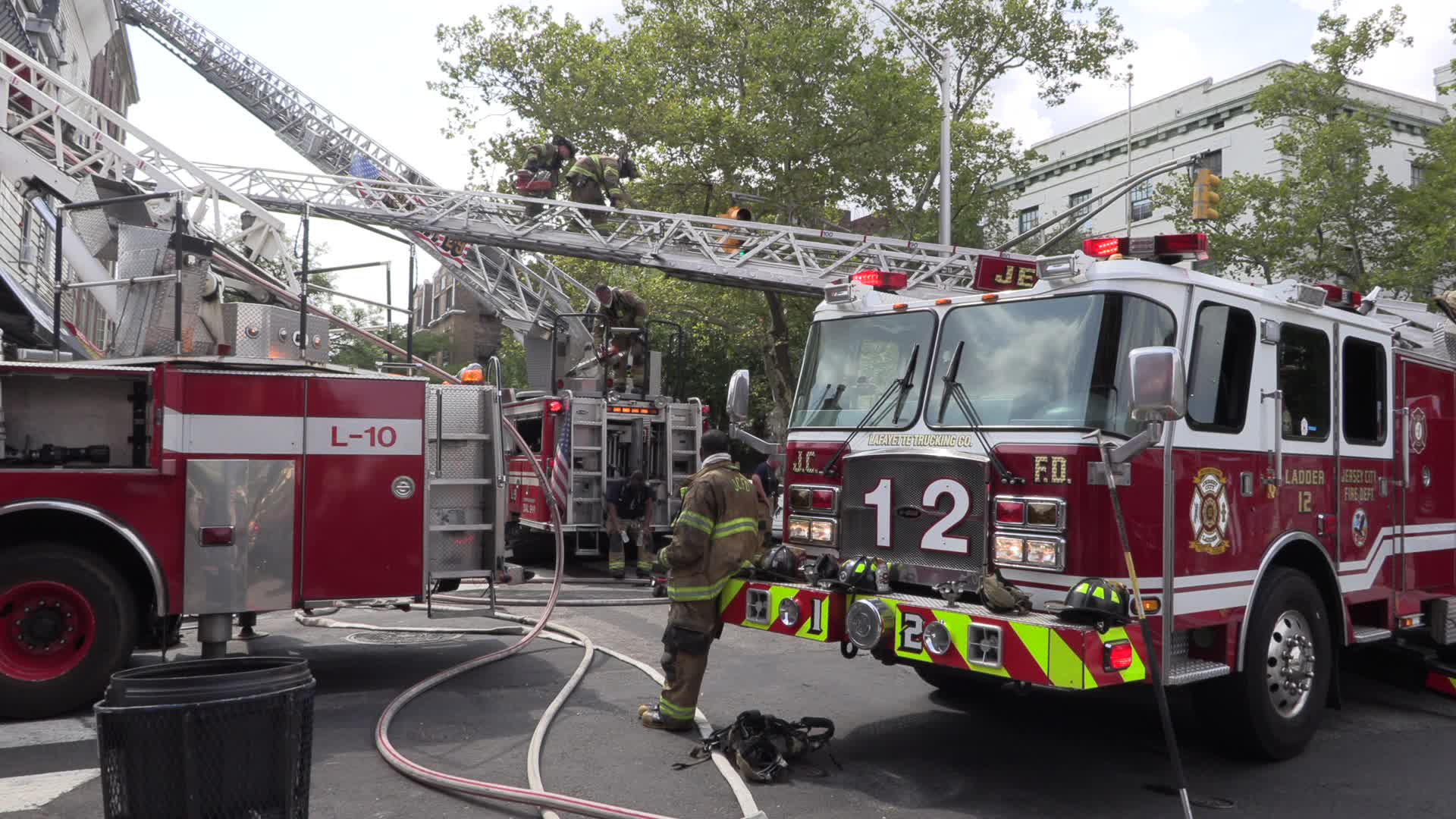 NJ: Three Alarm Fire Jersey City