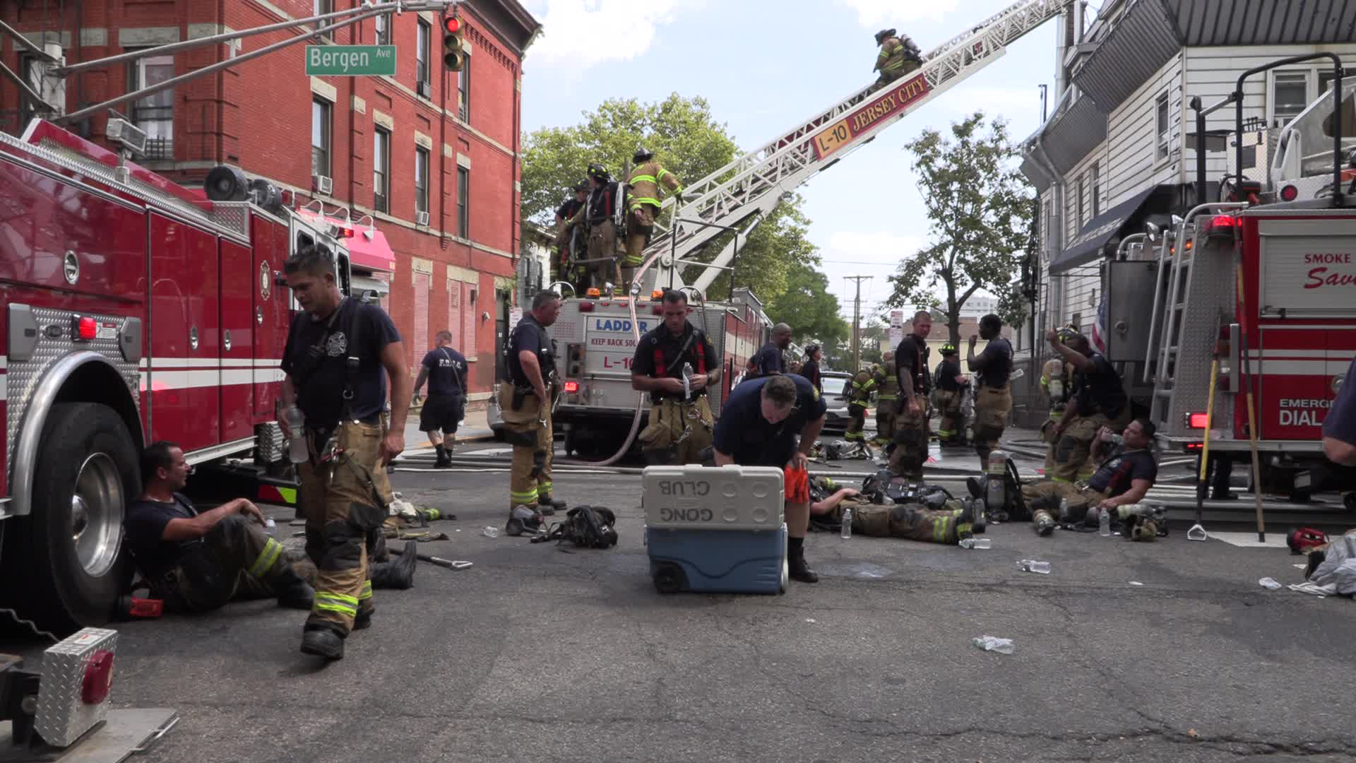 NJ: Three Alarm Fire Jersey City