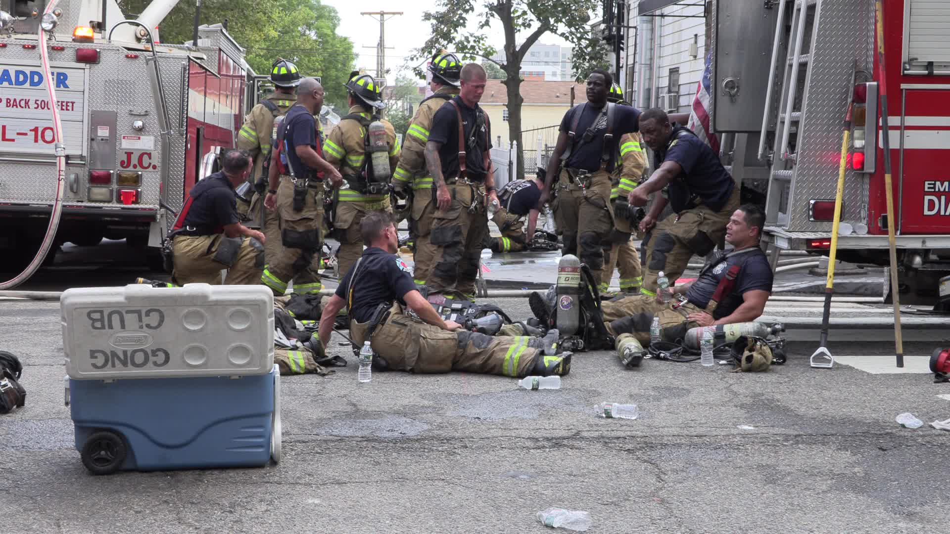 NJ: Three Alarm Fire Jersey City