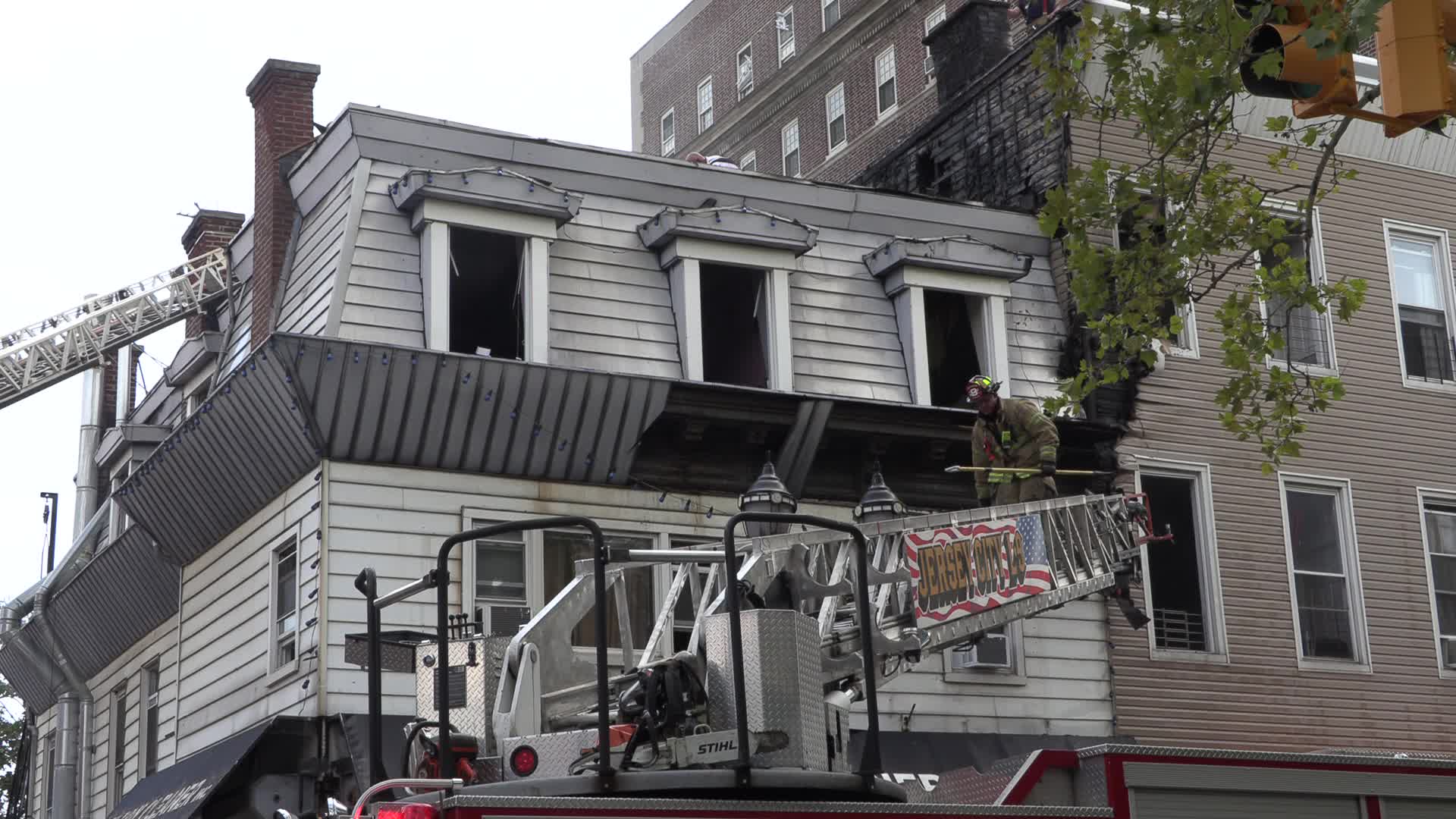 NJ: Three Alarm Fire Jersey City