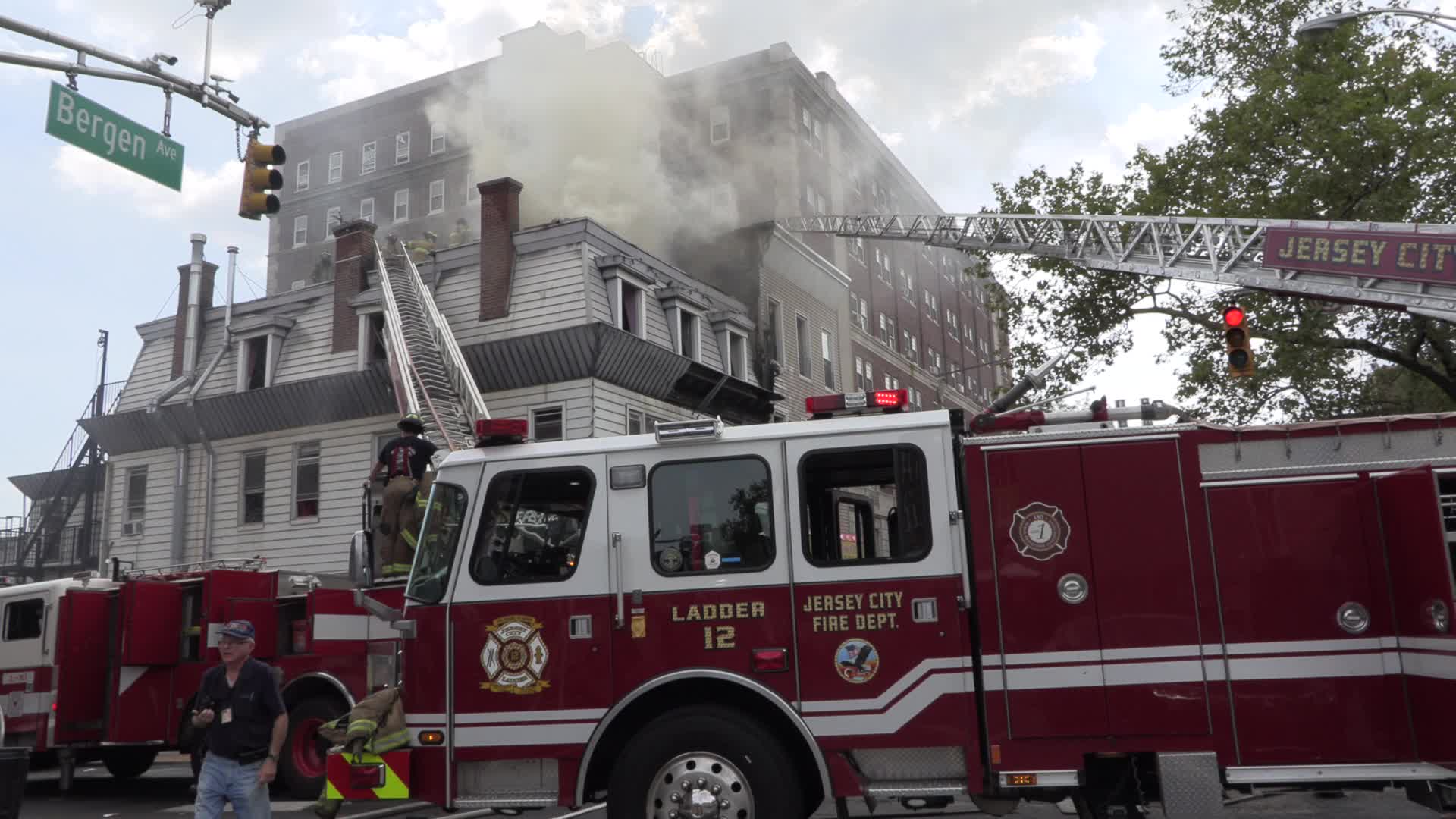 NJ: Three Alarm Fire Jersey City