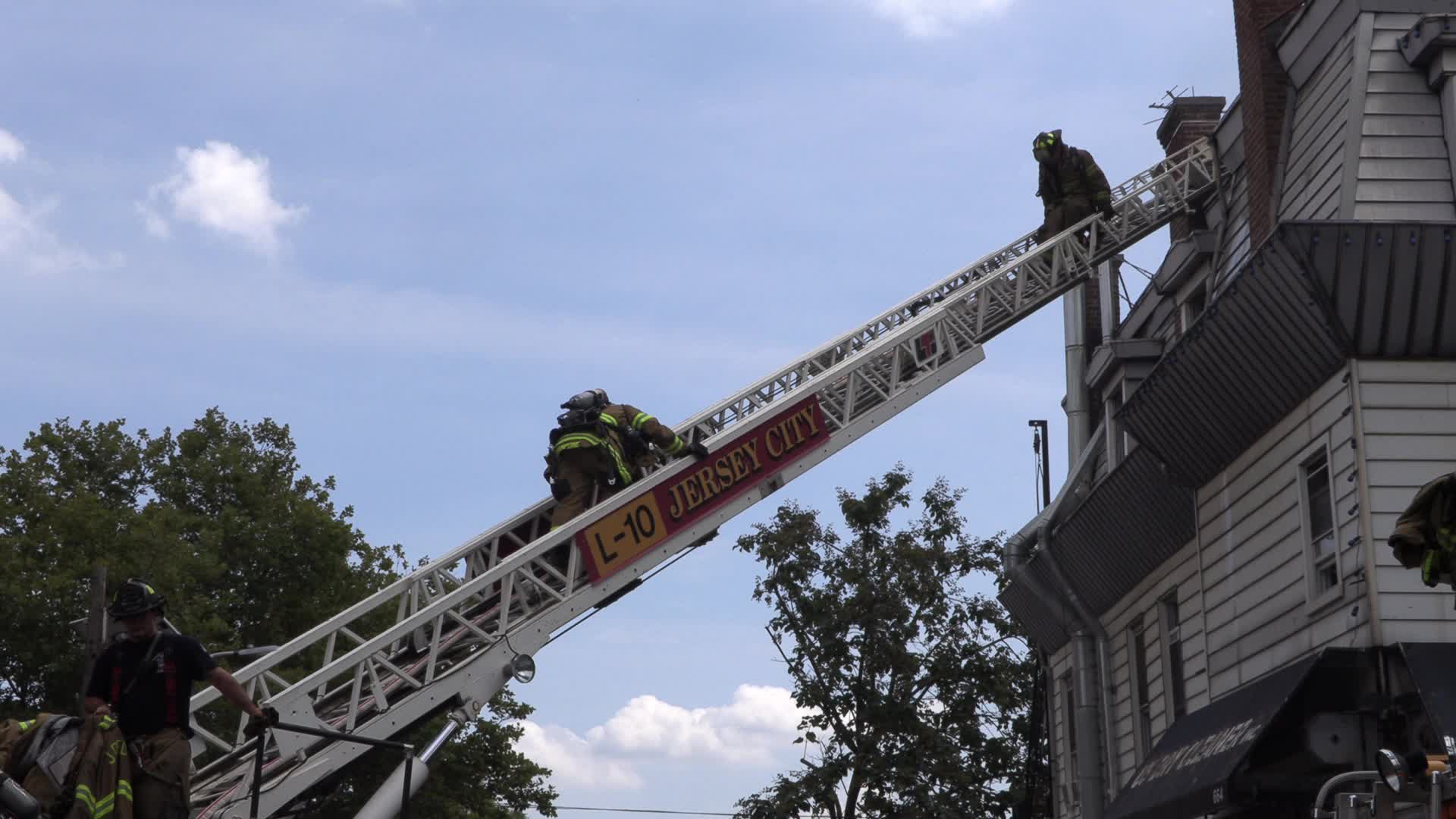 NJ: Three Alarm Fire Jersey City
