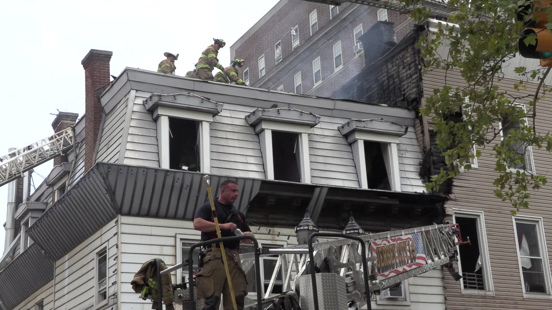 NJ: Three Alarm Fire Jersey City