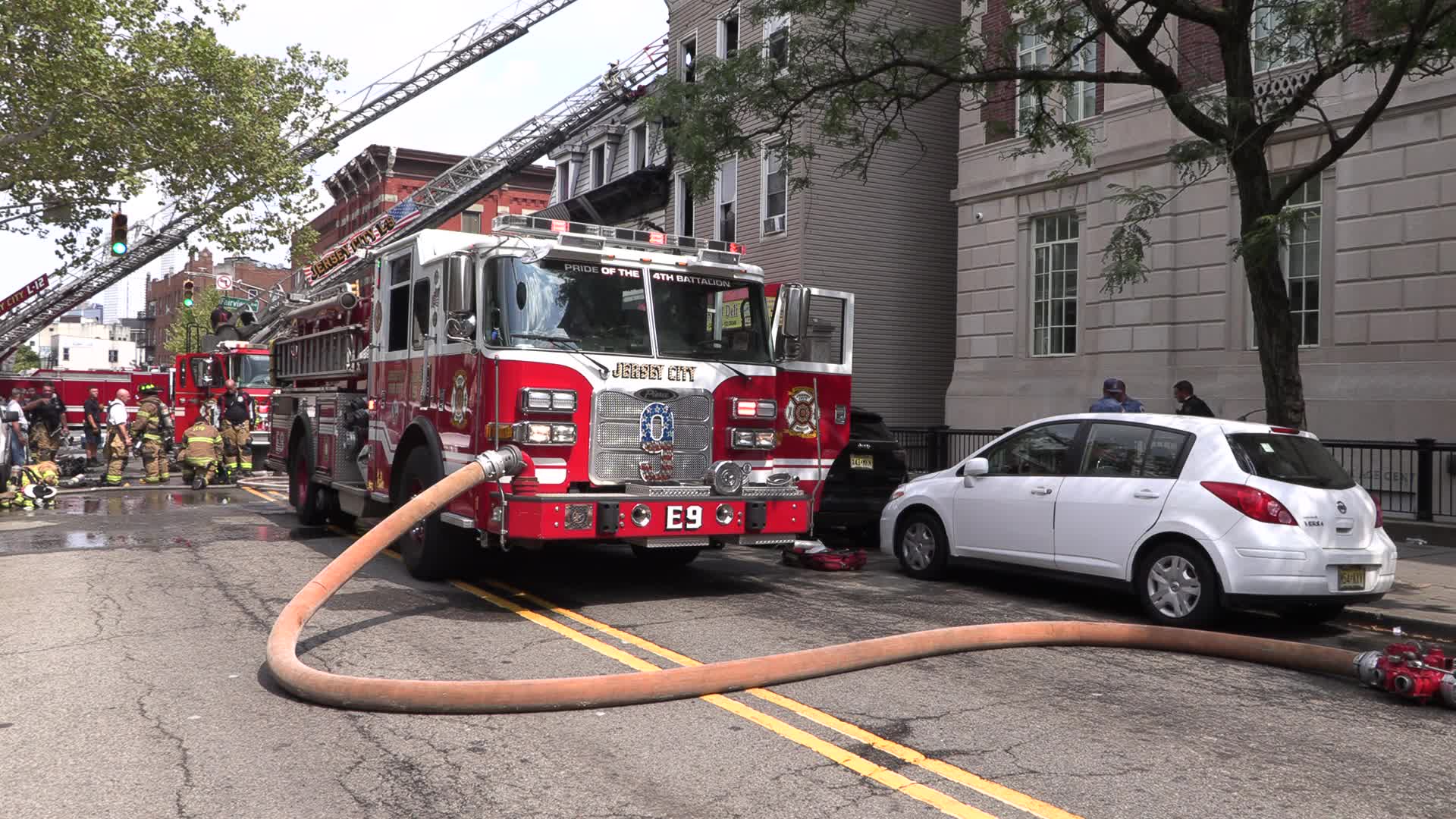NJ: Three Alarm Fire Jersey City