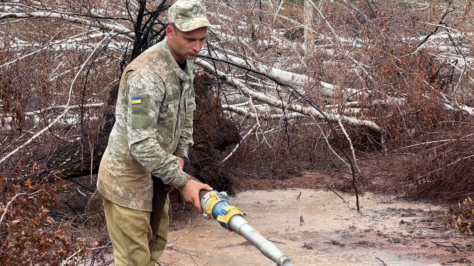 Peat Soil Fire Continues To Burn In The Kyiv Region 