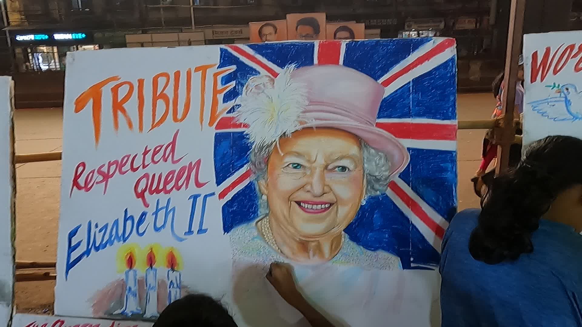 Tribute to Queen Elizabeth II In India