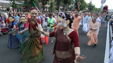Ratha Yatra Carnival of Chariots in Kiev