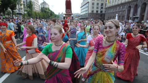 Ratha Yatra Carnival of Chariots in Kiev