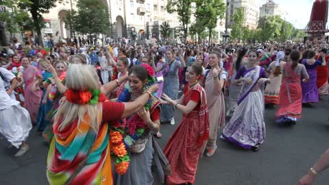 Ratha Yatra Carnival of Chariots in Kiev