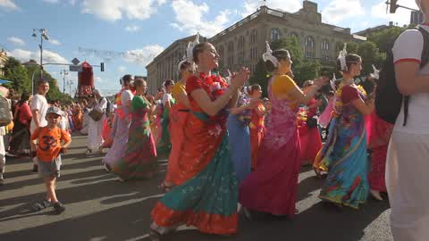 Ratha Yatra Carnival of Chariots in Kiev