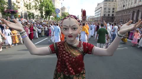 Ratha Yatra Carnival of Chariots in Kiev