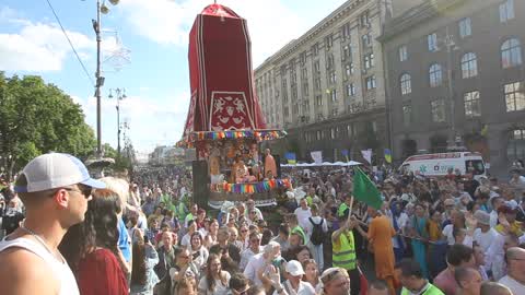 Ratha Yatra Carnival of Chariots in Kiev