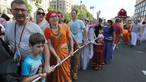 Ratha Yatra Carnival of Chariots in Kiev