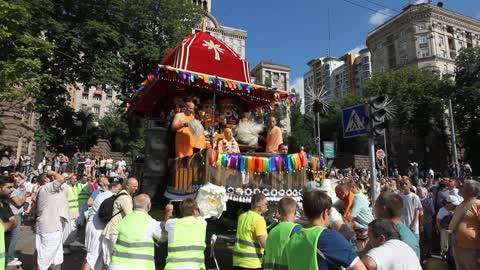 Ratha Yatra Carnival of Chariots in Kiev