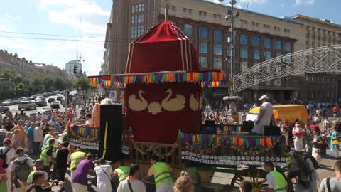Ratha Yatra Carnival of Chariots in Kiev